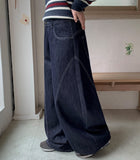 Kelka Stitch Raw Denim Wide Pants