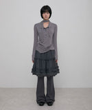 3-Layered Ruffle Skirt Pants
