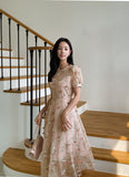 Sugar Puff Flower Lace One Piece