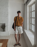 Luan Linen D-Ring Bermuda Shorts