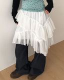 Onelle Tiered Midi Skirt