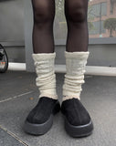 Sween fleece mule platform sole bloafers