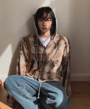 Vince Damage Hood Check Jacket