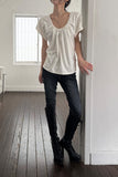 Slim fit dark washing skinny denim