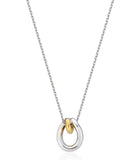 Etrev Note SV(C) Double Ring Necklace