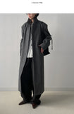 [unisex] Ribbon Two-Way Overfit Long Coat