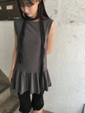 Hochimi Frill Layered Sleeveless