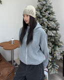 Kasan Crop Fleece Hooded Zip-Up