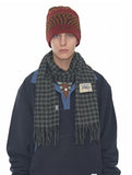 Gingham Wool Muffler
