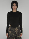 ROUND SLIM SLEEVE T