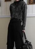 Laceup Pig Cardigan