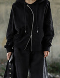 Gio Unbalanced Hood Zip-Up