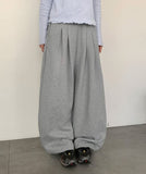 [BAONHAUS] Hedinen Pintuck Banding Wide Training Pants