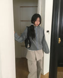 Succo Check Two-Way Cotton Hood Zip Up