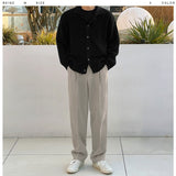 Latz Two-Tuck Banding Wide Slacks