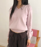 Kanni Basic V-Neck Long Sleeve Knit