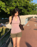 Summer Punching Ruffle Crop Cardigan