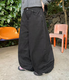 Kidney Cubic Wide Balloon Pants