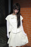 Jea Bean Button Jacket Midi Skirt Set