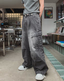 Rex Cargo Parachute Denim Pants