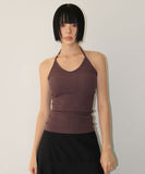 RING STRAP HALTER TOP