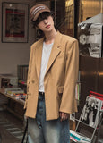 Laura hidden two button blazer
