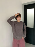 Honto cable hood knit