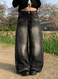 Chance Back Pocket Snap Pin Tuck Wide Pants