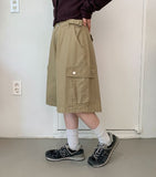 Ferdin Cotton Adjust Cargo Bermuda Pants