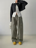 724 Peach Adjust Cargo Wide Pants