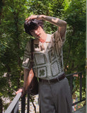 Clover Crochet Short Sleeve Cardigan