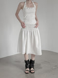 Terre Eyelet Halter Sleeveless