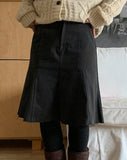 Kalon Peach Fuzz Cutting Midi Skirt