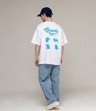 Baseball 2 4 Animal Back Logo Short Sleeve Tee