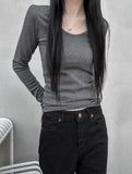 Deep u Neck Sleeve