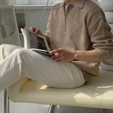 Eve Collar Half Zip Up Knit