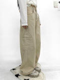 aloe cotton cargo wide pants