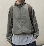 Nylon Cris Hood Windbreaker