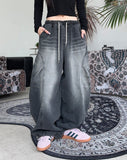 Hender Balloon Pintuck Denim Pants
