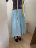 Namil Pleated Layered Banding Long Skirt