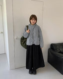 Cutle Corduroy Banding Long Skirt