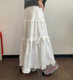 Mandto Summer Frill Tiered Long Skirt