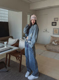 Quarty twisted incision denim