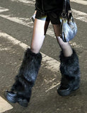 Wolf Fur Leg Warmers