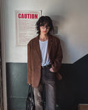 Belly loose fit suede jacket