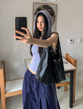 Peer Halter Sleeveless Hoodie