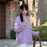 Muto Avant Collar Boxy Knit Cardigan