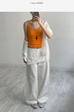 Lace Wrap Balloon Fit Wide Pants