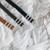 Lotus leather belt