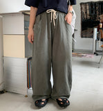 [unisex] Hupin Linen Banding Balloon Pants - Linen 100